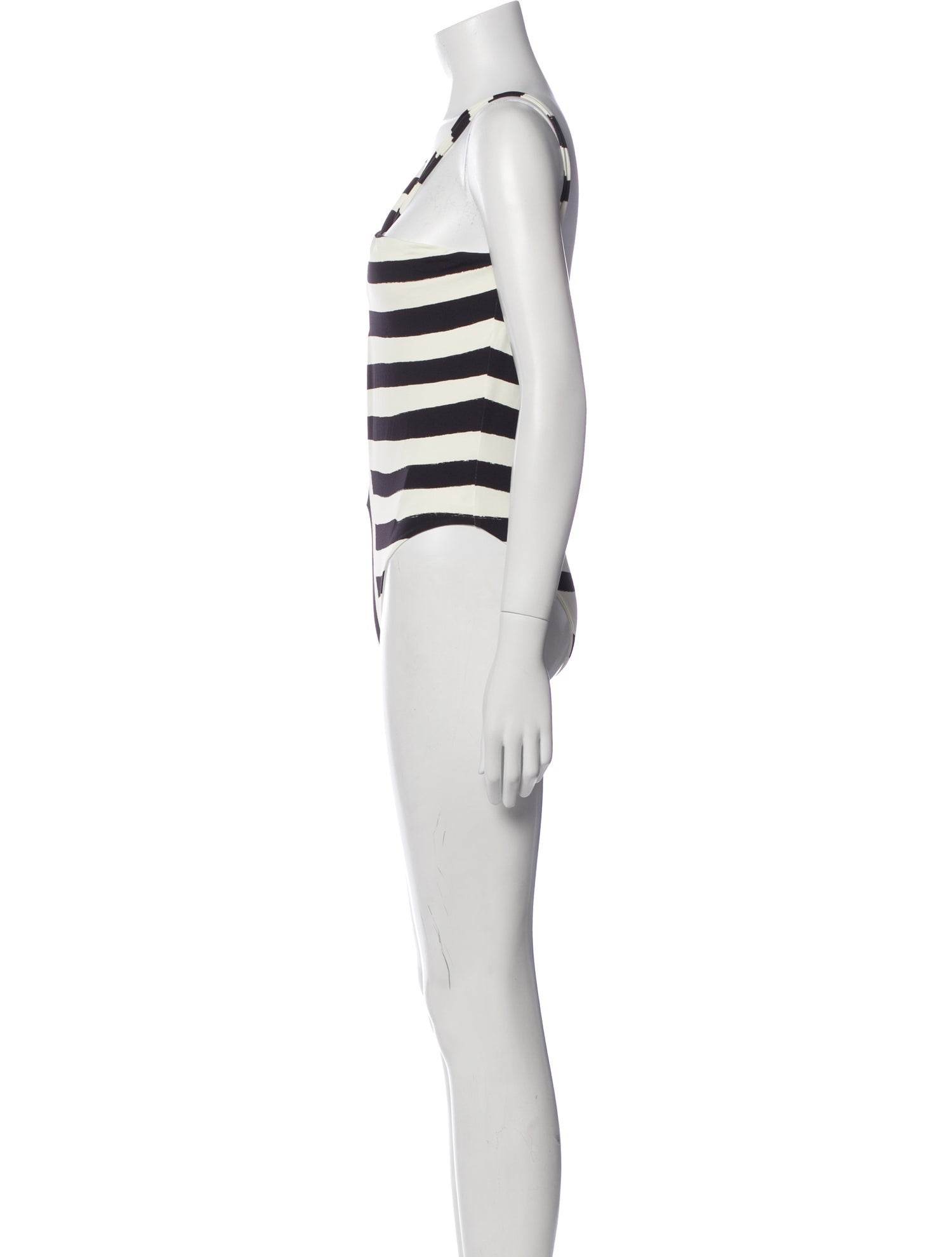 Cala de la Cruz Striped One-Piece w/ Tags