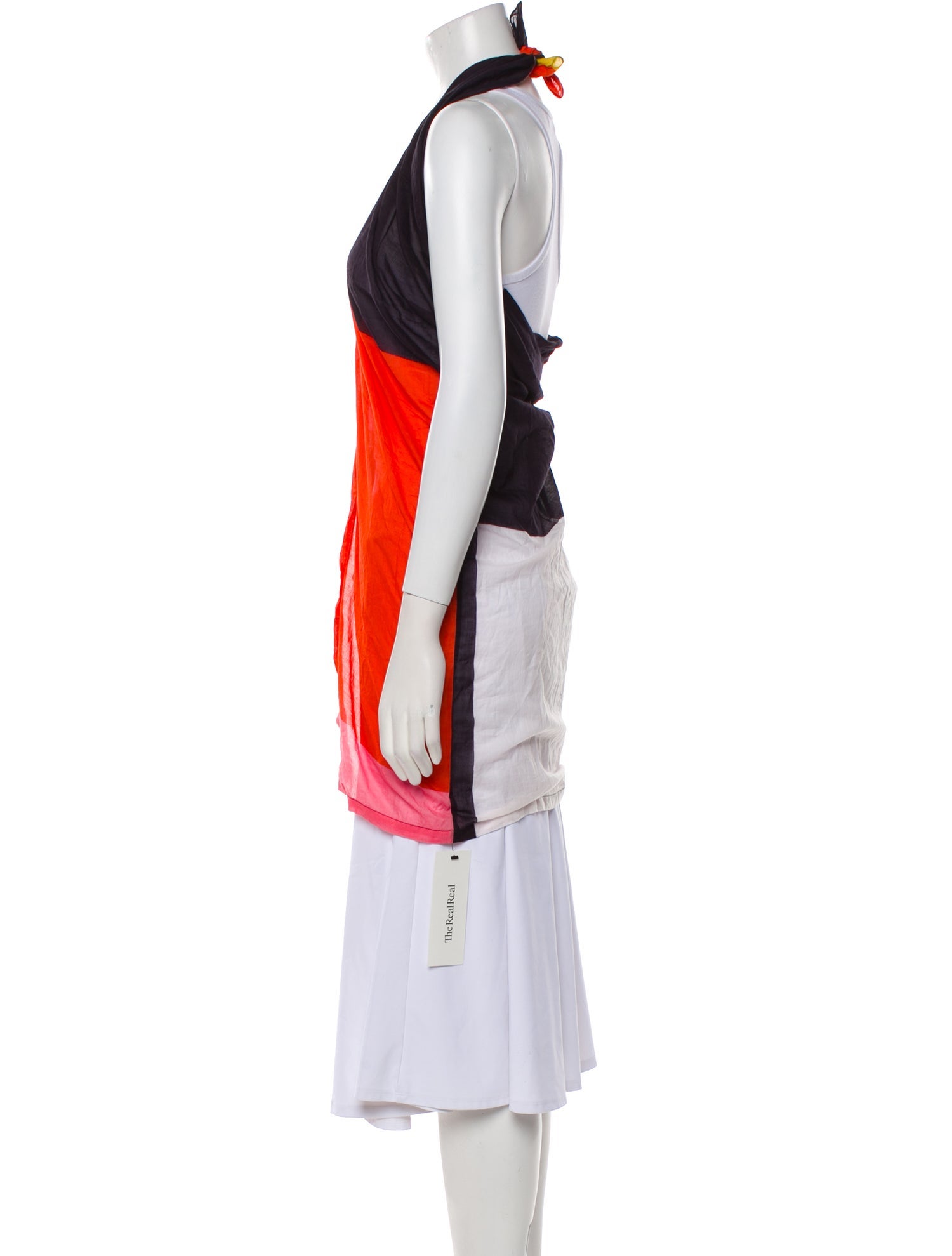 Cala de la Cruz Colorblock Pattern Mini Dress