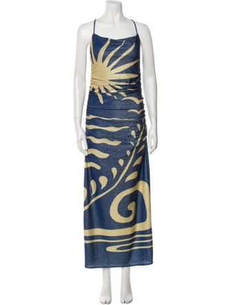Cala de la Cruz Printed Long Dress