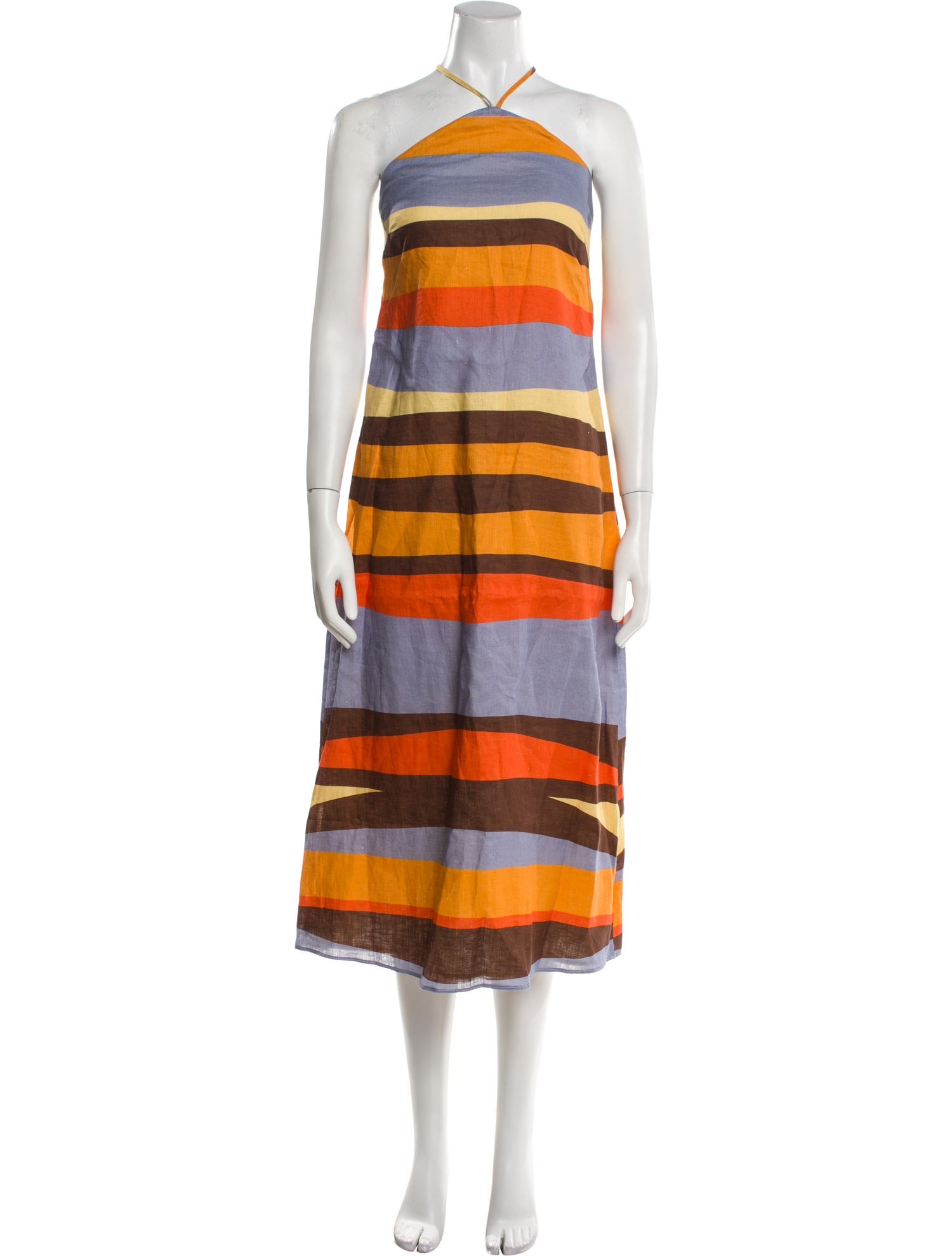 Cala de la Cruz Linen Midi Length Dress