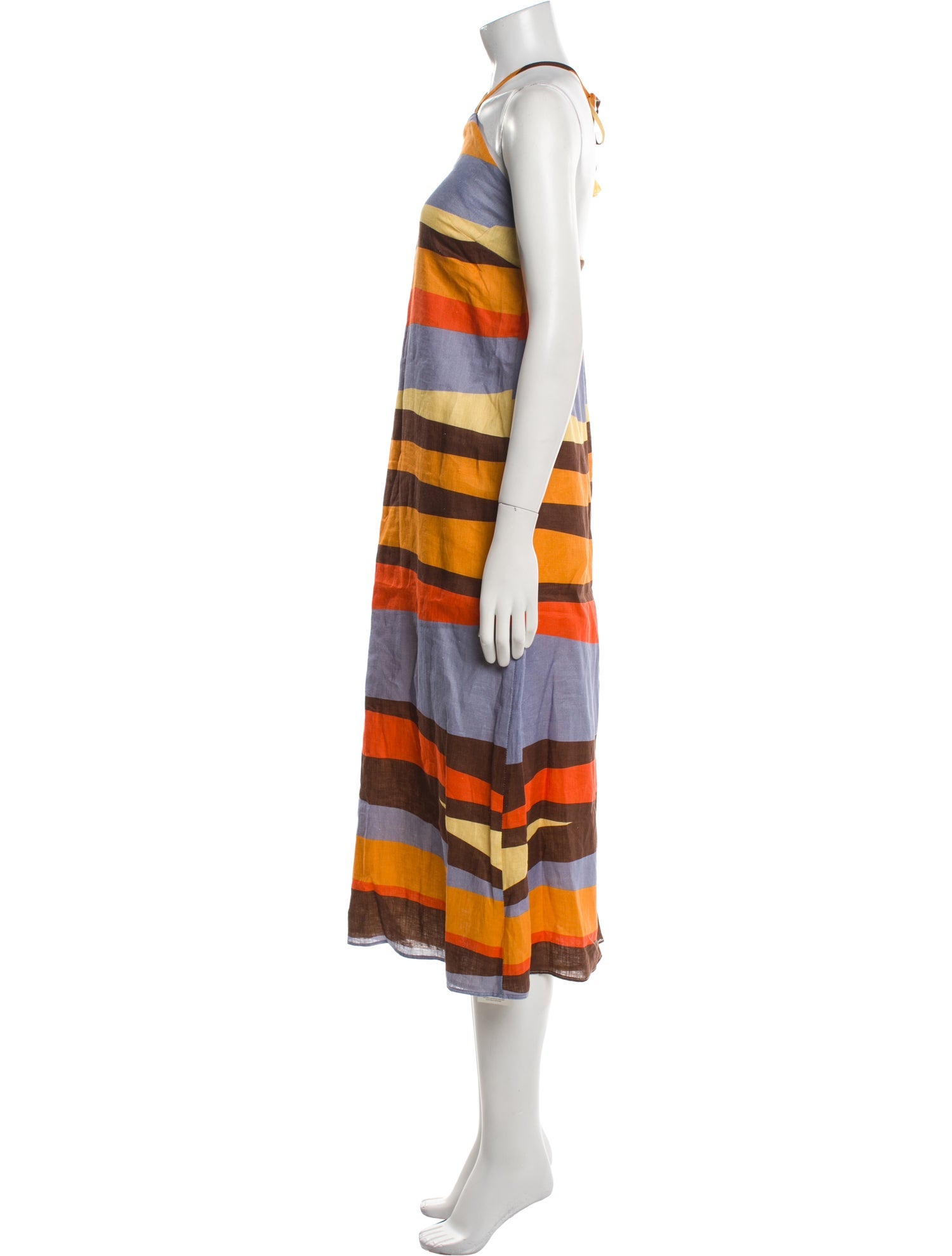 Cala de la Cruz Linen Midi Length Dress