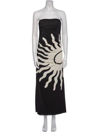 Cala de la Cruz Printed Midi Length Dress