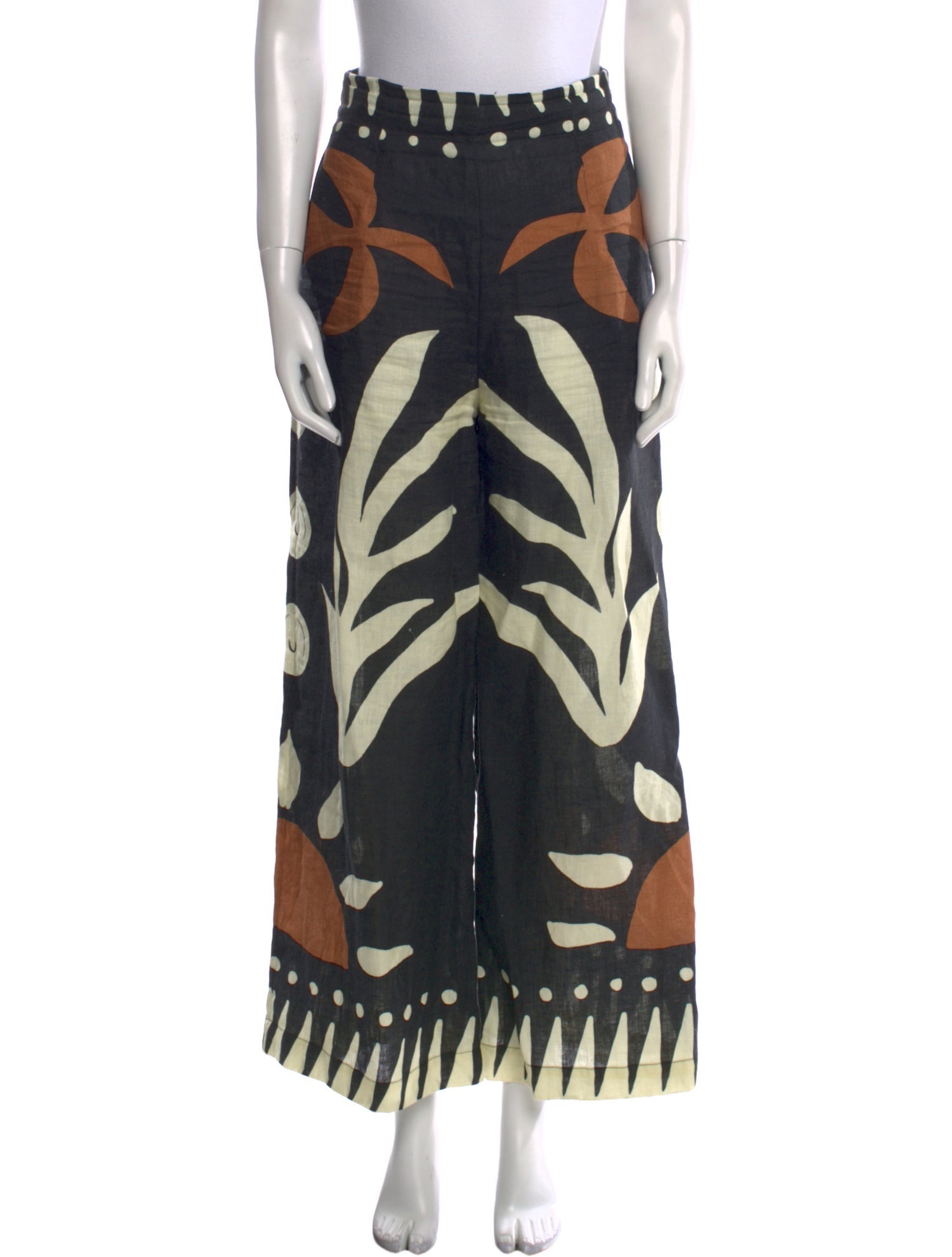 Cala de la Cruz Printed Wide Leg Pants