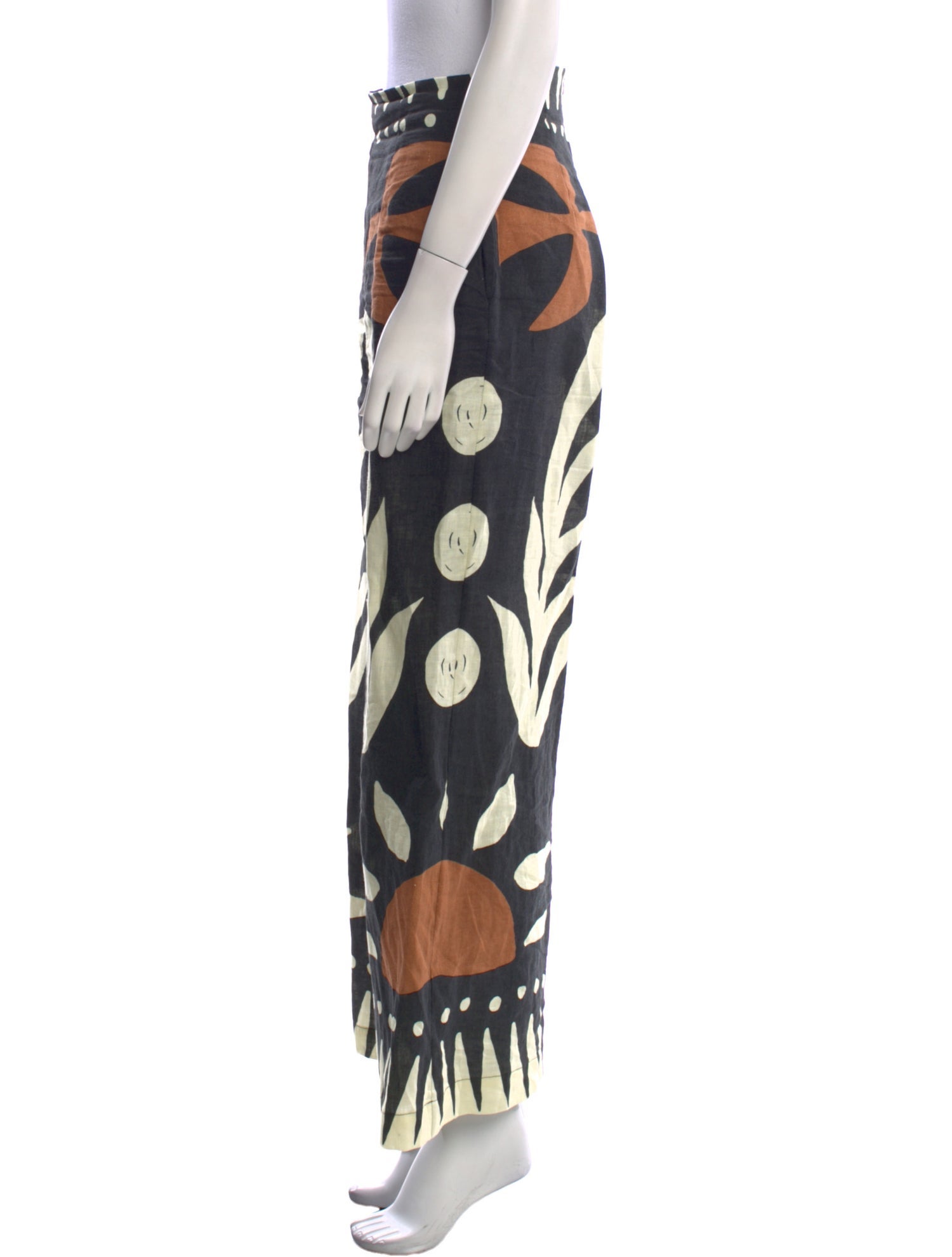 Cala de la Cruz Printed Wide Leg Pants