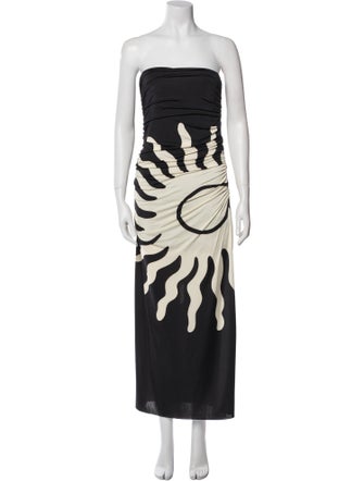 Cala de la Cruz Printed Midi Length Dress
