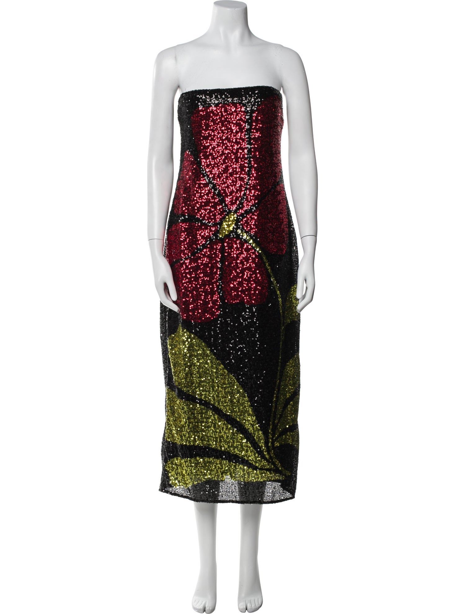 Cala de la Cruz Printed Midi Length Dress