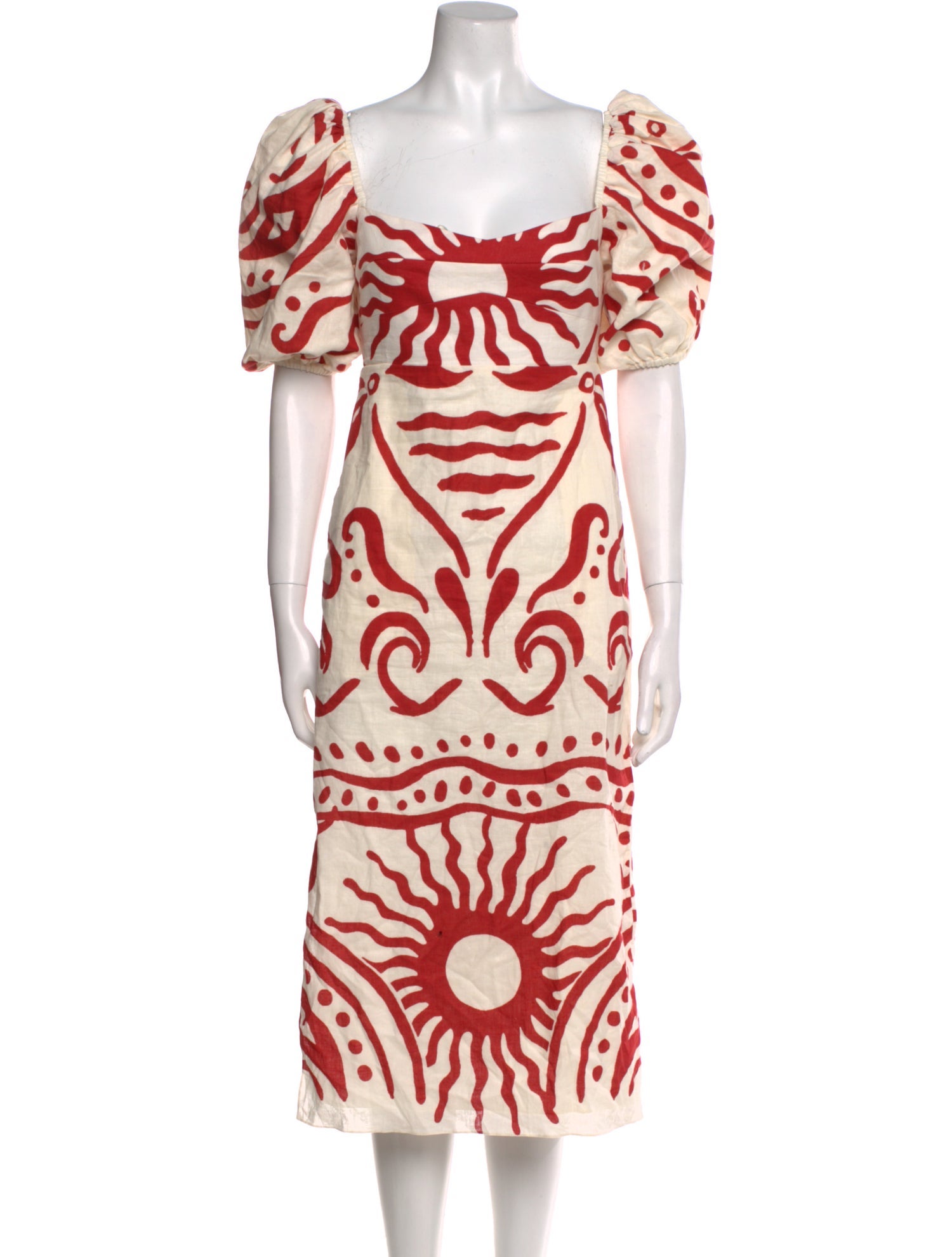 Cala de la Cruz Printed Midi Length Dress