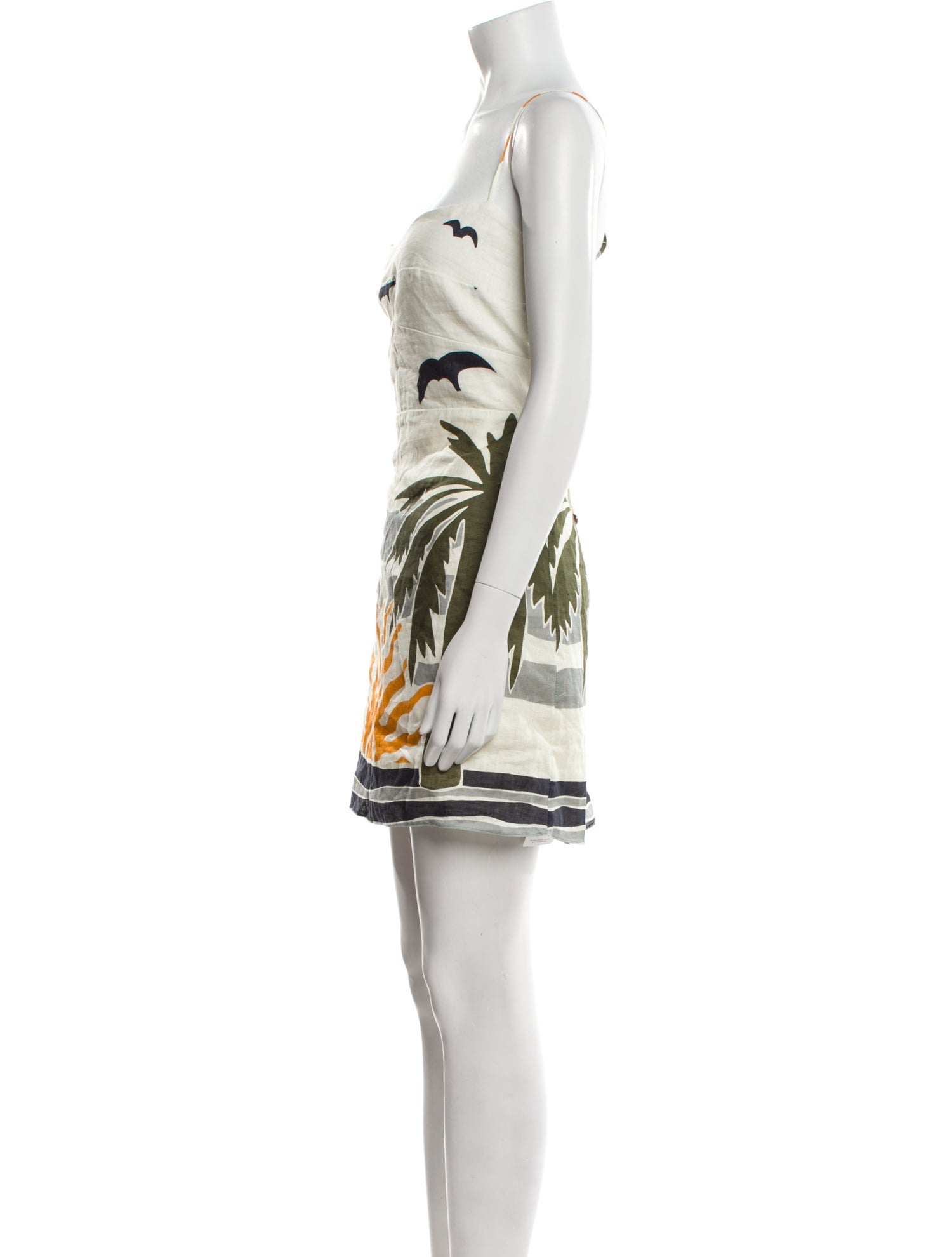 Cala de la Cruz Linen Knee-Length Dress