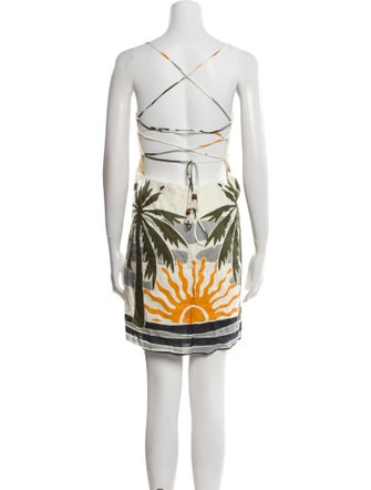 Cala de la Cruz Linen Knee-Length Dress