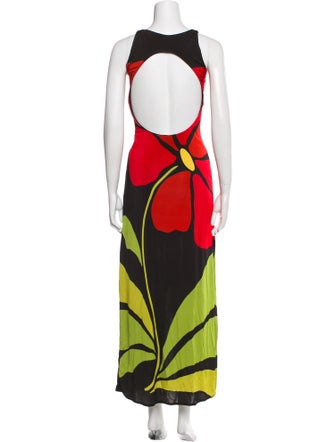 Cala de la Cruz Printed Long Dress