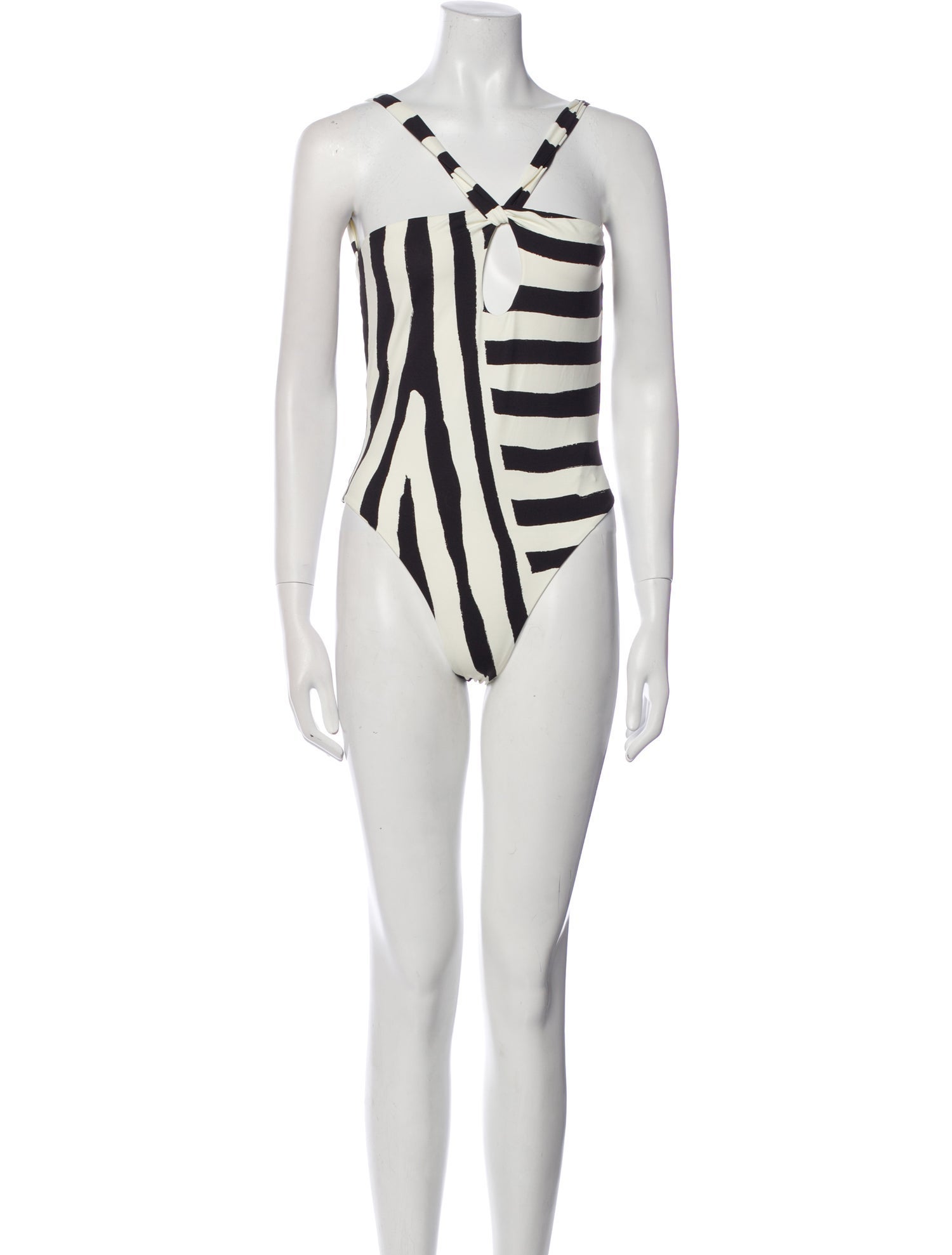 Cala de la Cruz Striped One-Piece w/ Tags