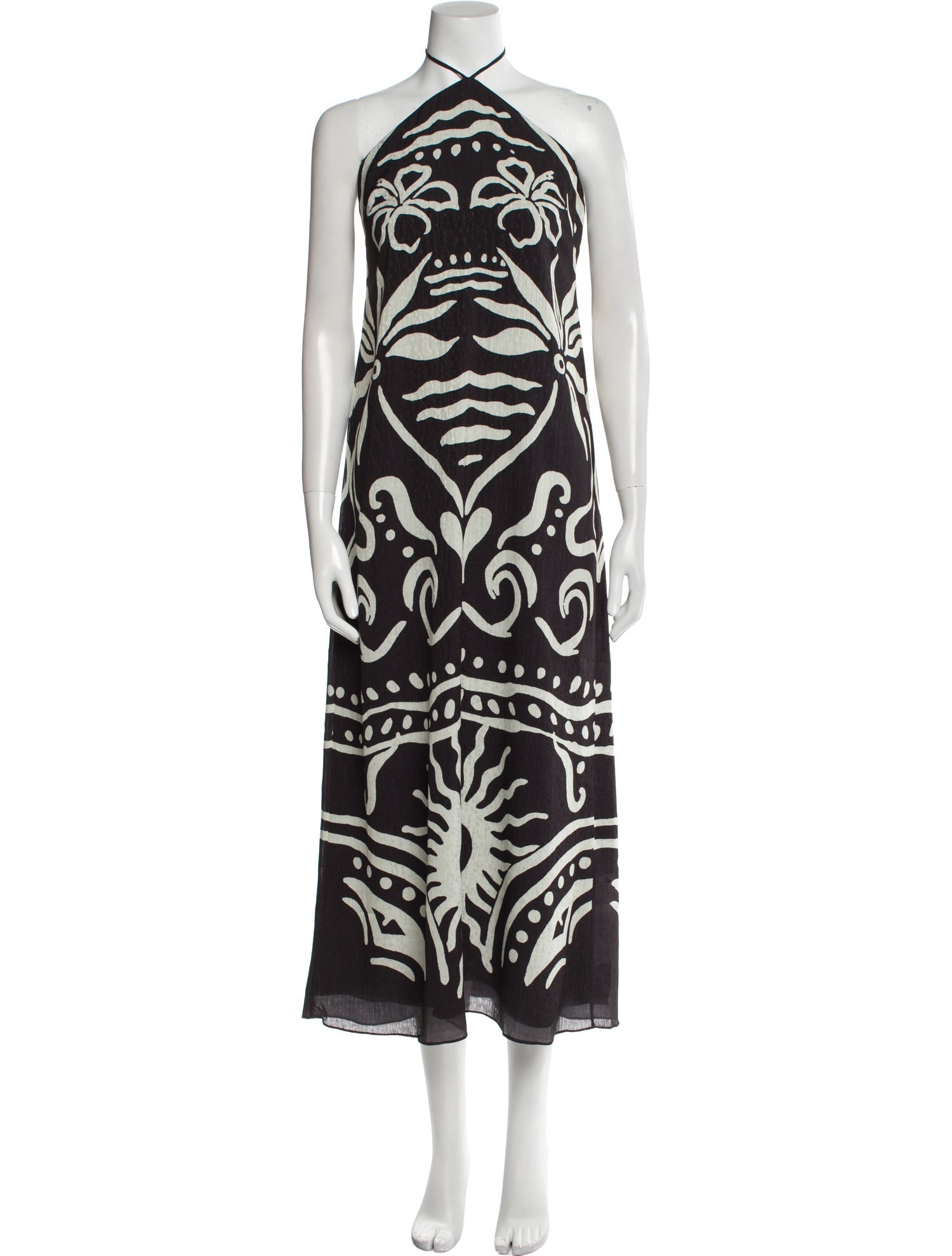 Cala de la Cruz Printed Long Dress w/ Tags