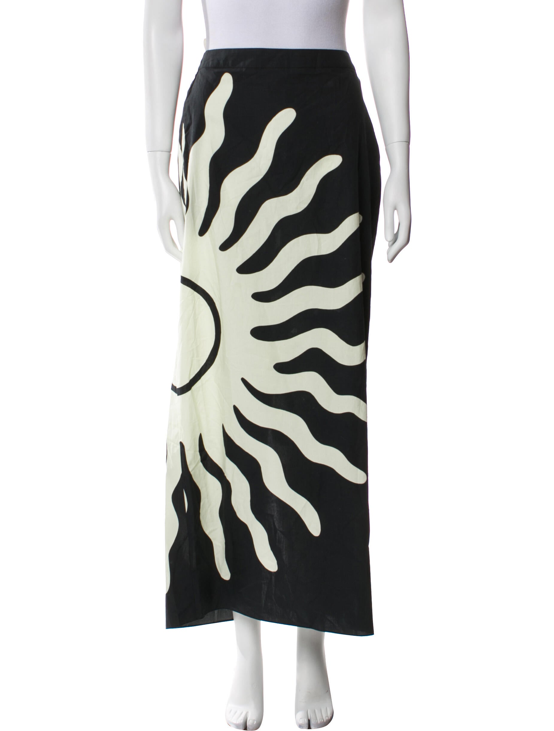 Cala de la Cruz Printed Midi Length Skirt
