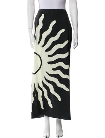 Cala de la Cruz Printed Midi Length Skirt