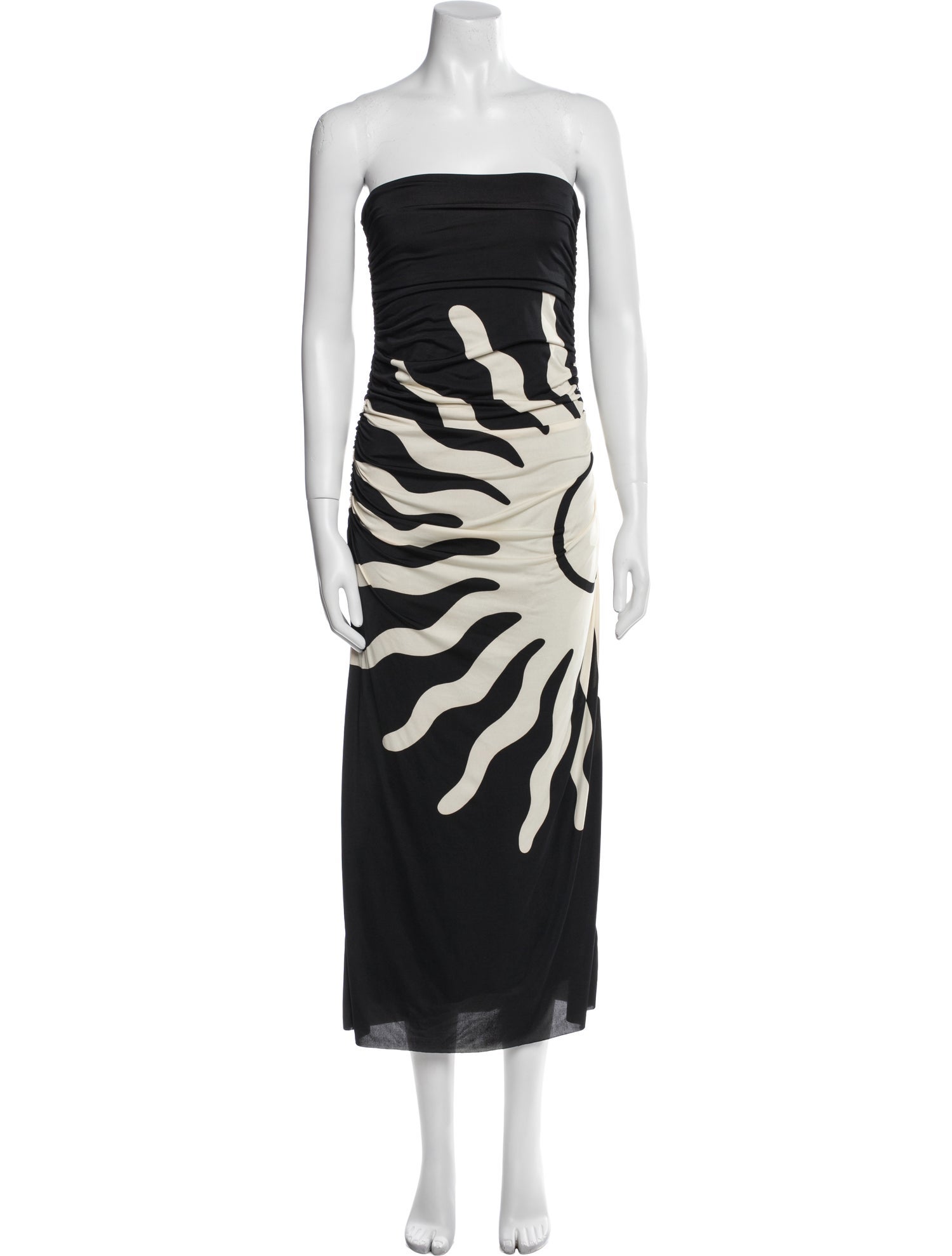 Cala de la Cruz Printed Midi Length Dress