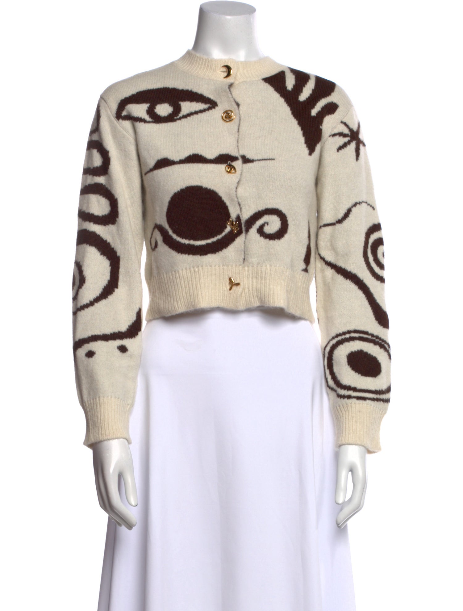 Cala de la Cruz Baby Alpaca Printed Sweater