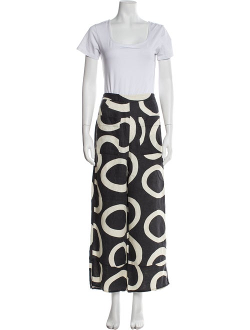 Cala de la Cruz Linen Printed Pant Set