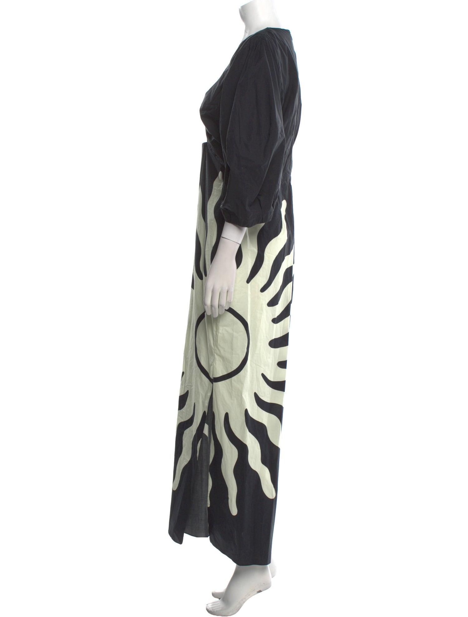 Cala de la Cruz Printed Long Dress w/ Tags