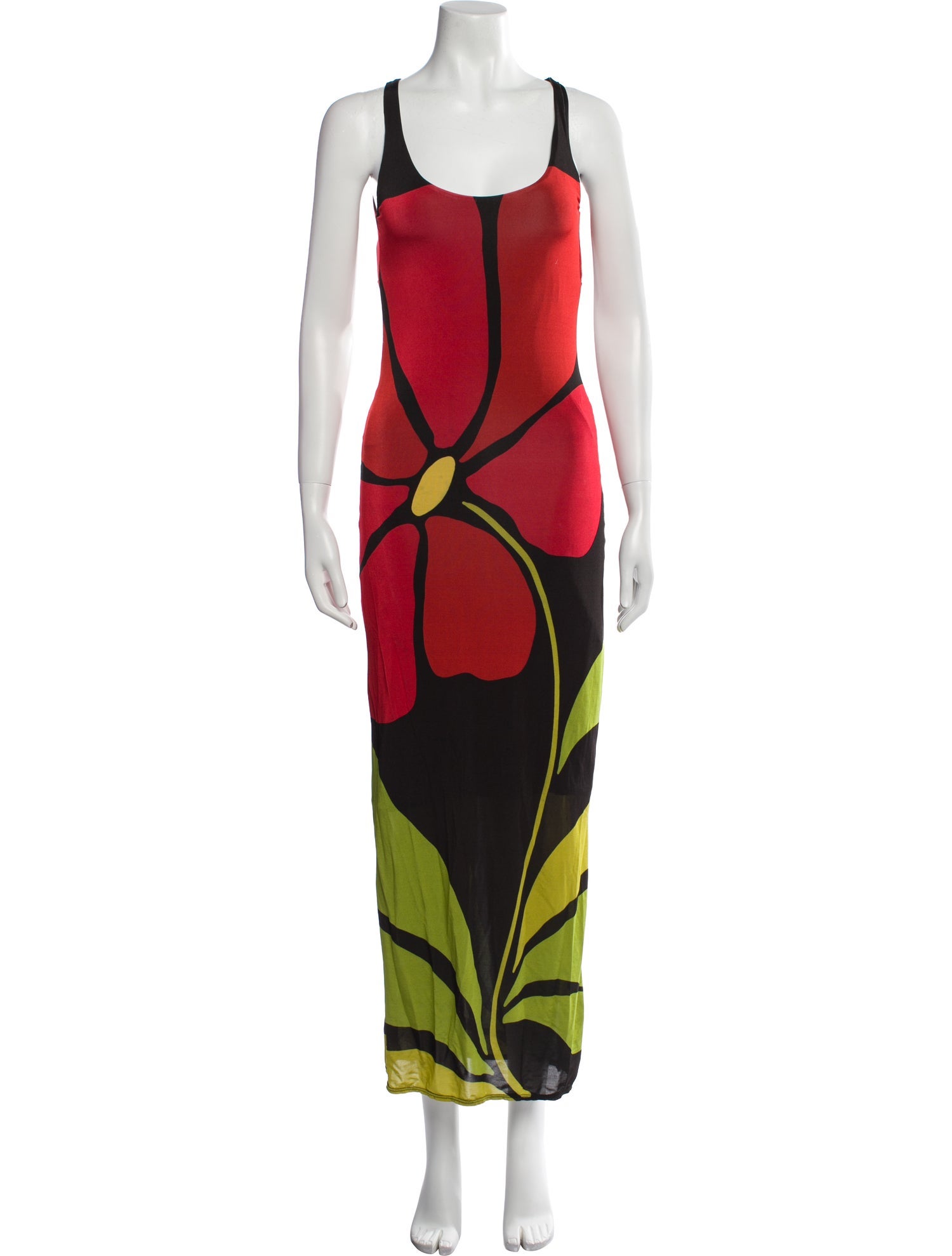 Cala de la Cruz Floral Print Long Dress