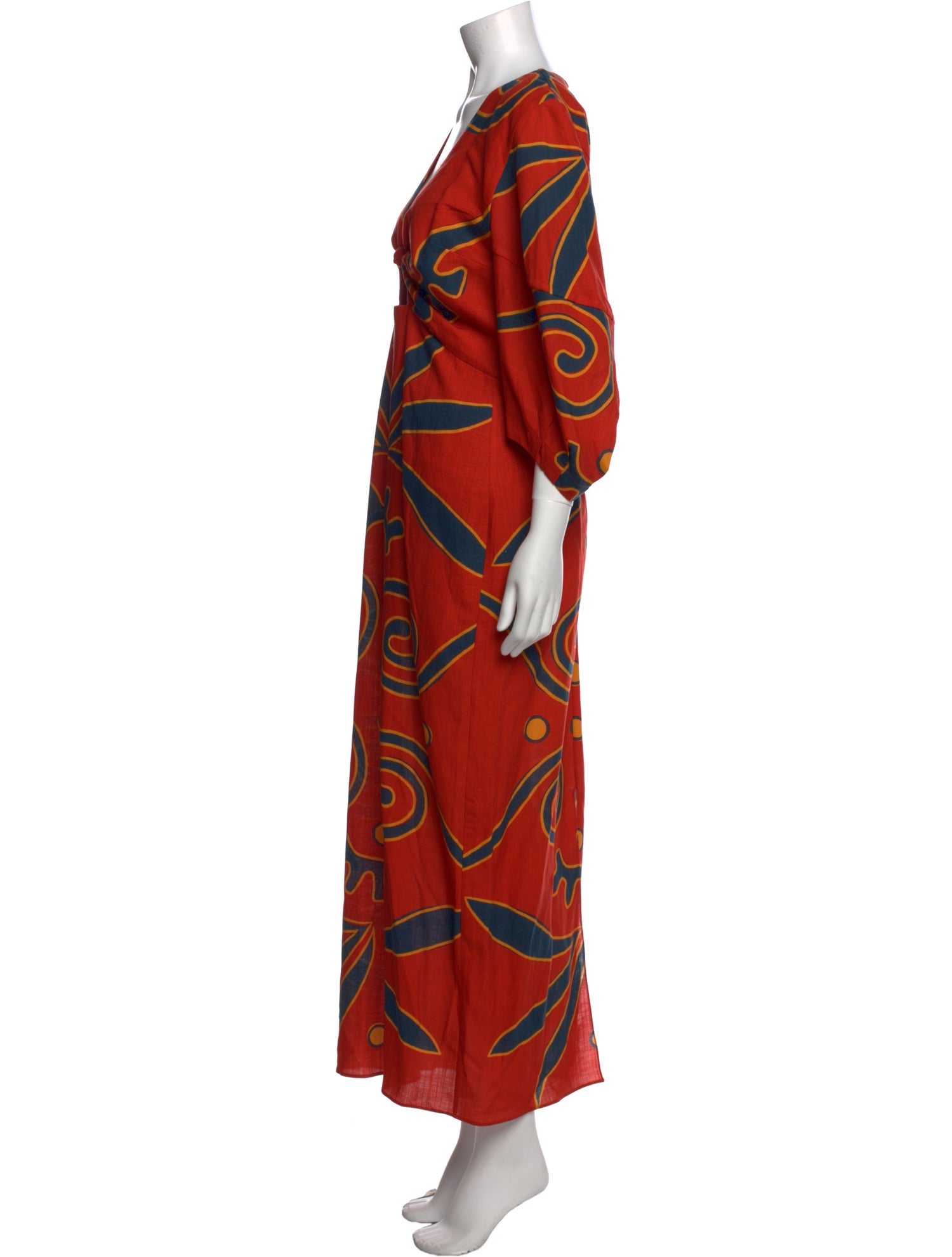 Cala de la Cruz Printed Long Dress