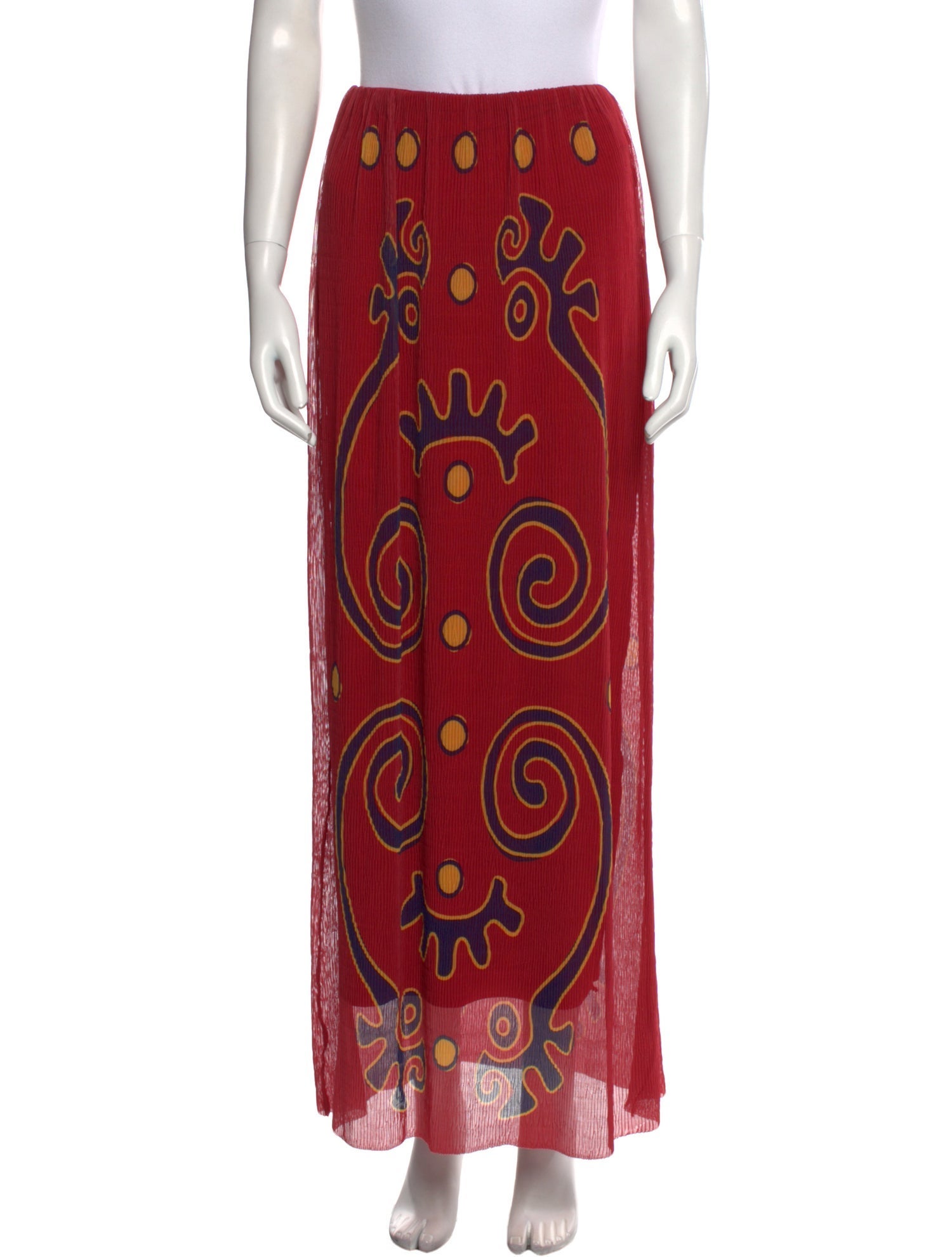 Cala de la Cruz Paisley Print Long Skirt