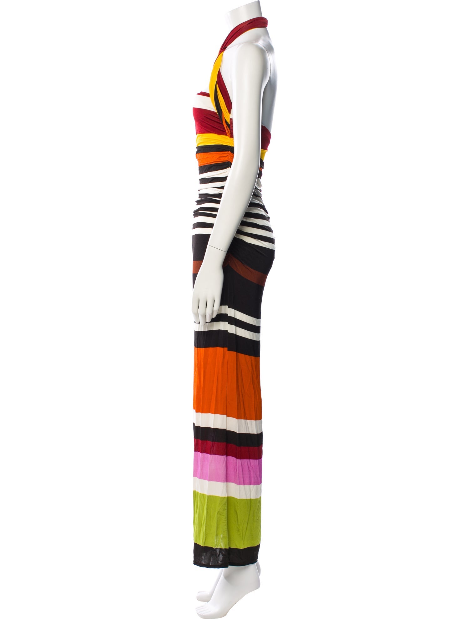 Cala de la Cruz Striped Long Dress