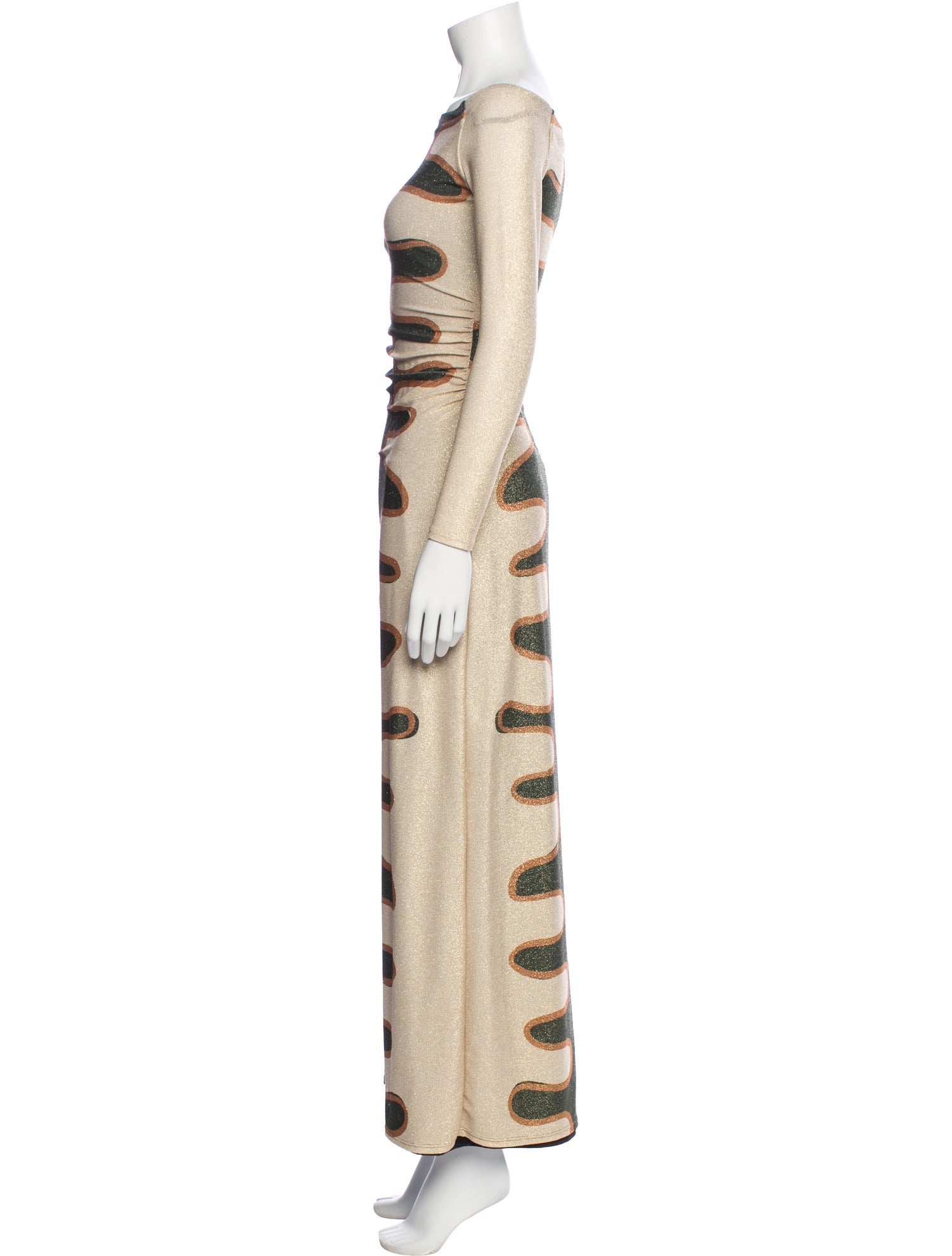 Cala de la Cruz Printed Long Dress