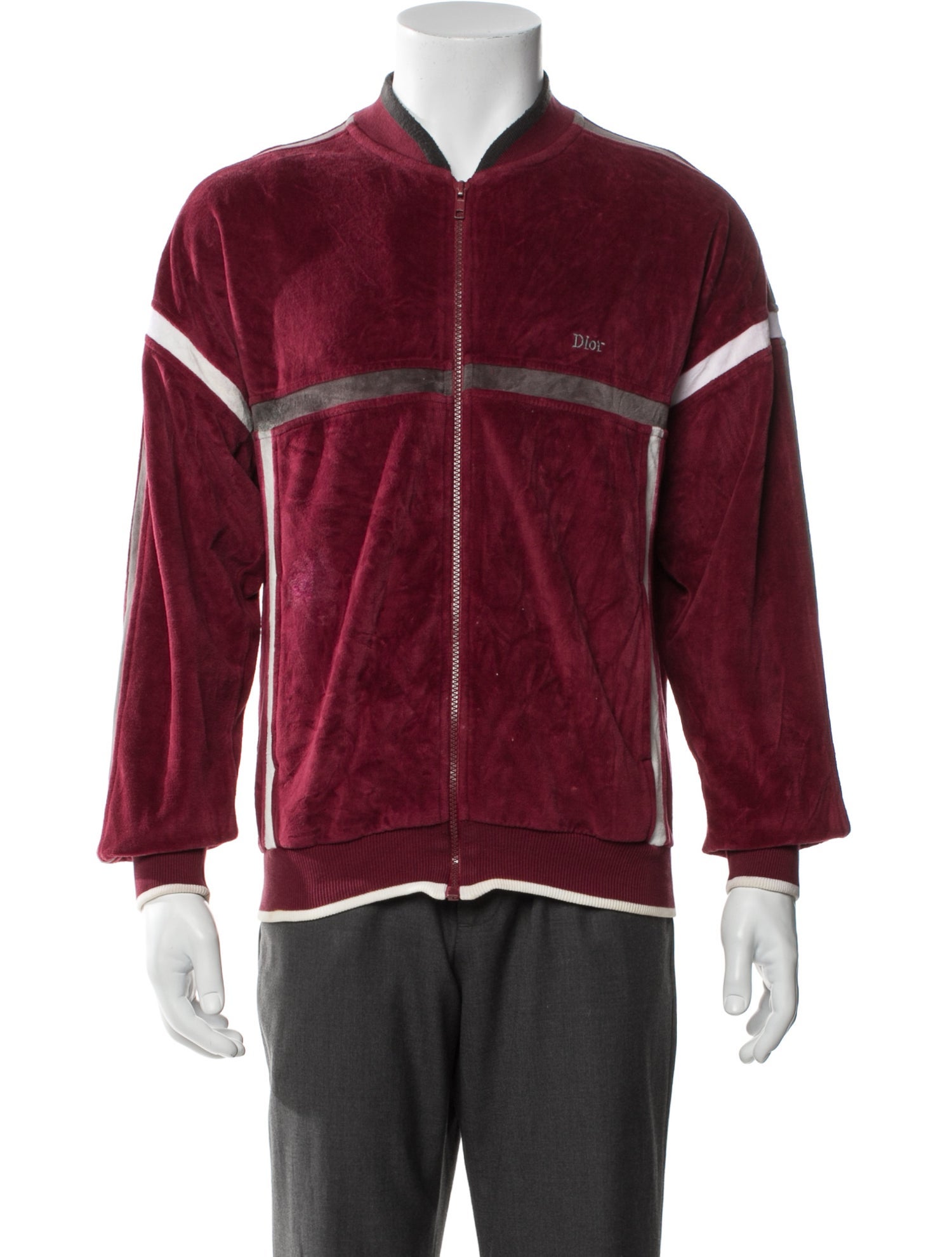 Christian Dior Monsieur Colorblock Pattern Bomber Jacket