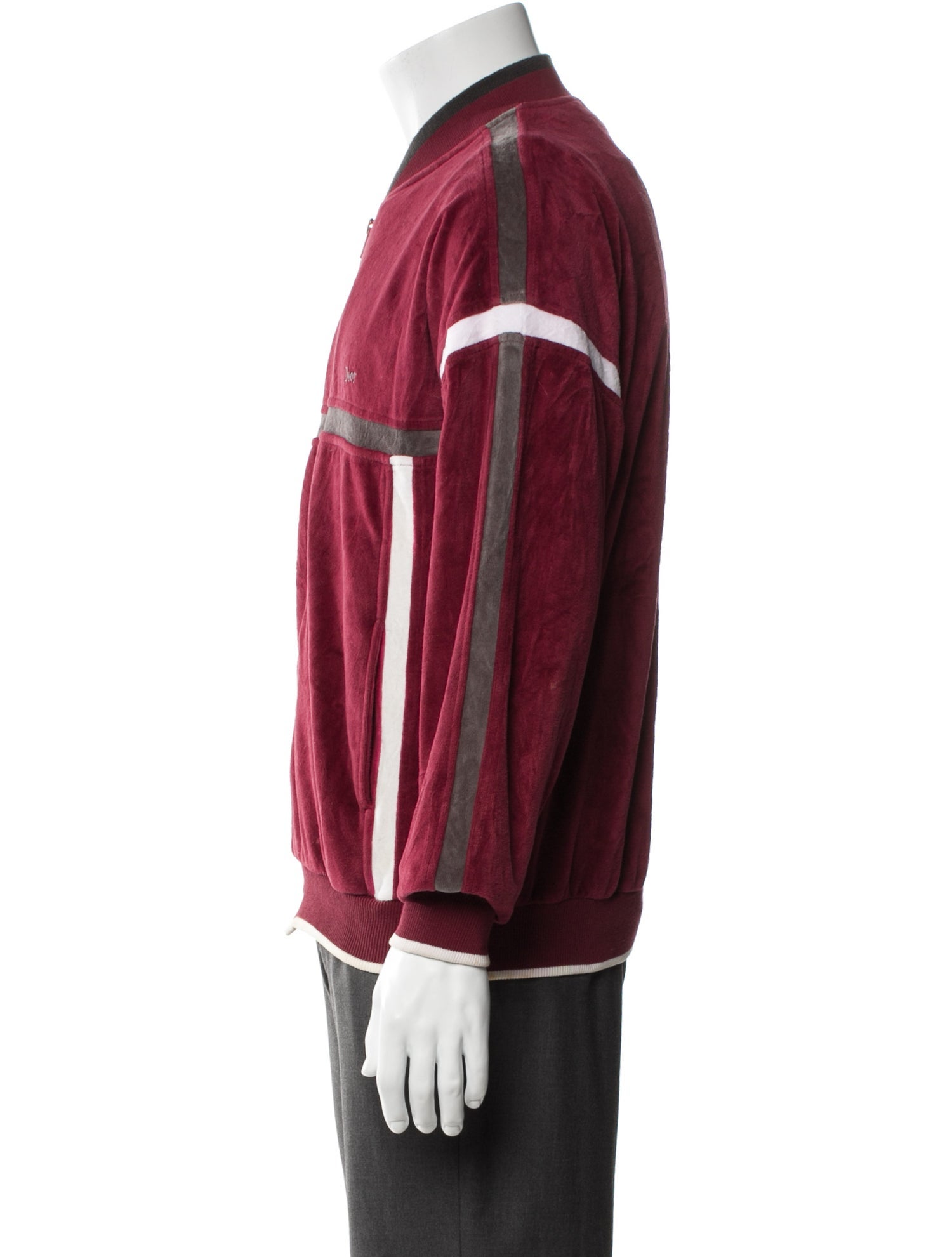 Christian Dior Monsieur Colorblock Pattern Bomber Jacket