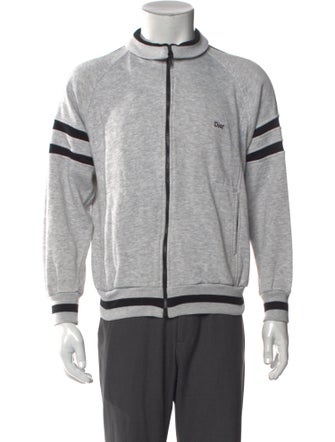 Christian Dior Monsieur Striped Crew Neck Sweatshirt