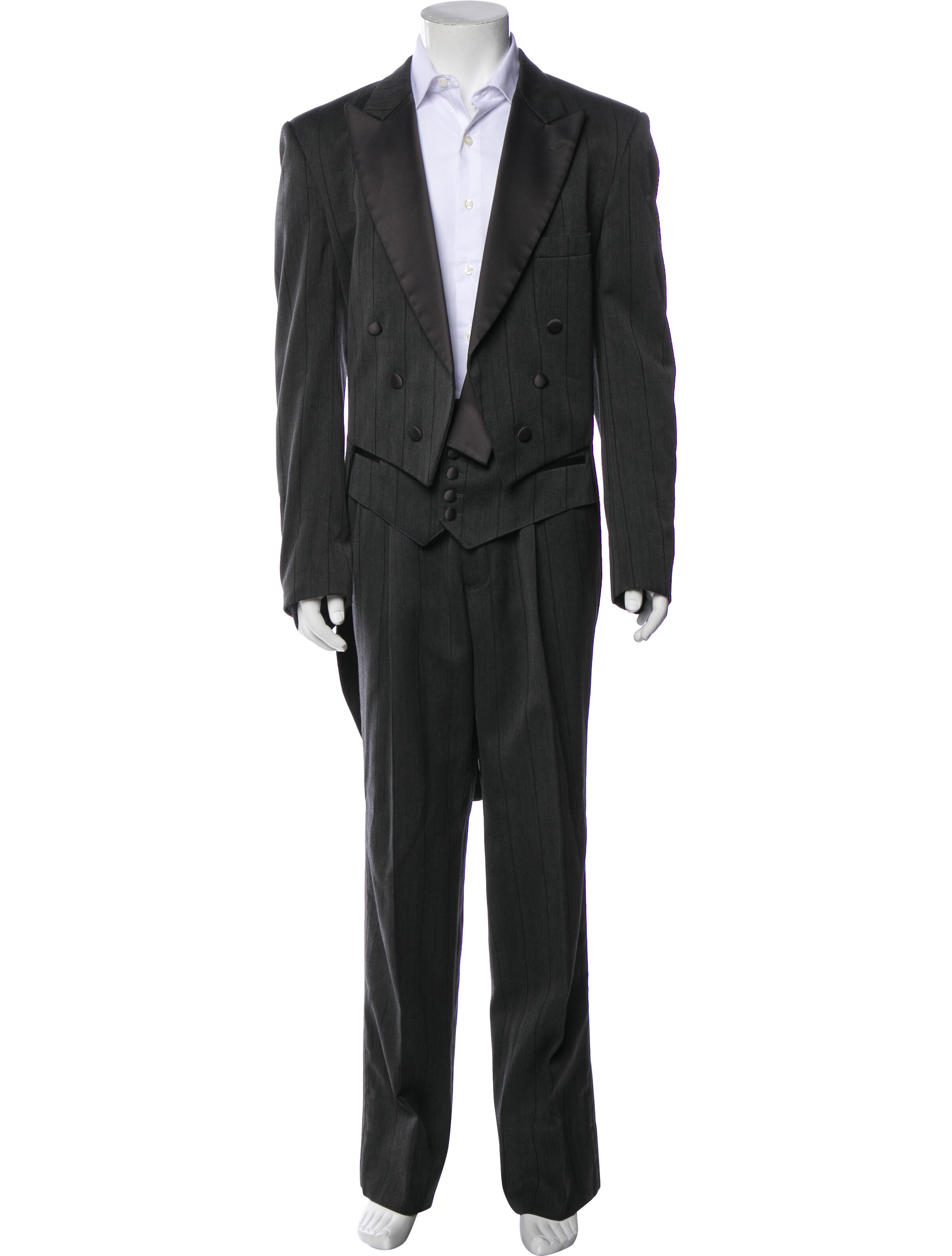 Christian Dior Monsieur Striped Three-Piece Suit