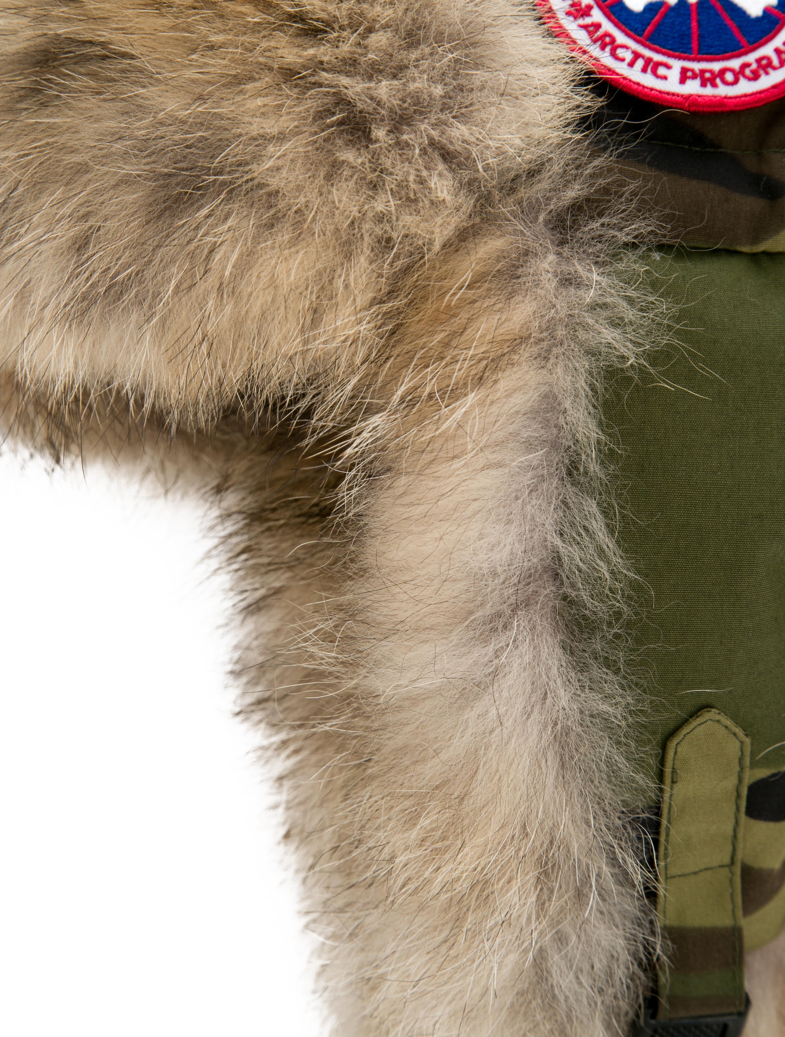 Canada Goose Fur-Lined Trapper Hat - Green Hats, Accessories - CDO20404