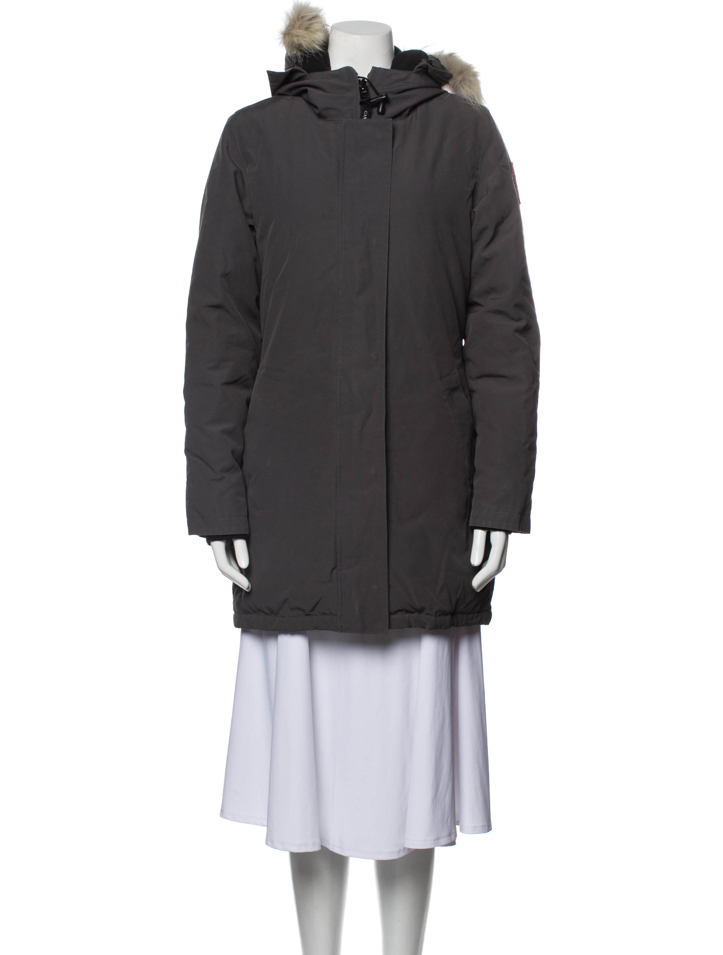 Canada Goose Down Coat - Grey Coats, Clothing - CDO34008 | The RealReal