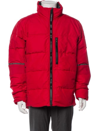 Canada Goose Colorblock Pattern Puffer Coat