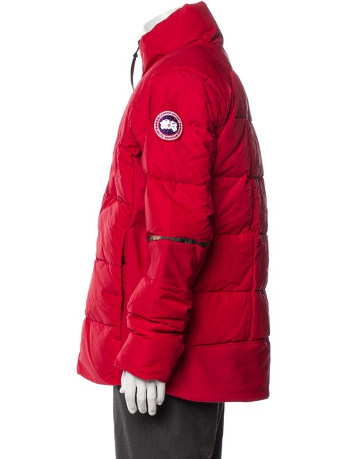 Canada Goose Colorblock Pattern Puffer Coat