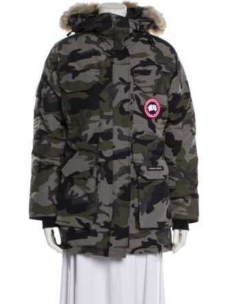 Canada Goose Camouflage Print Down Coat