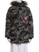 Canada Goose Camouflage Print Down Coat
