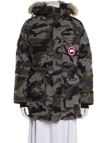 Canada Goose Coats Camouflage Print Down Coat XXS