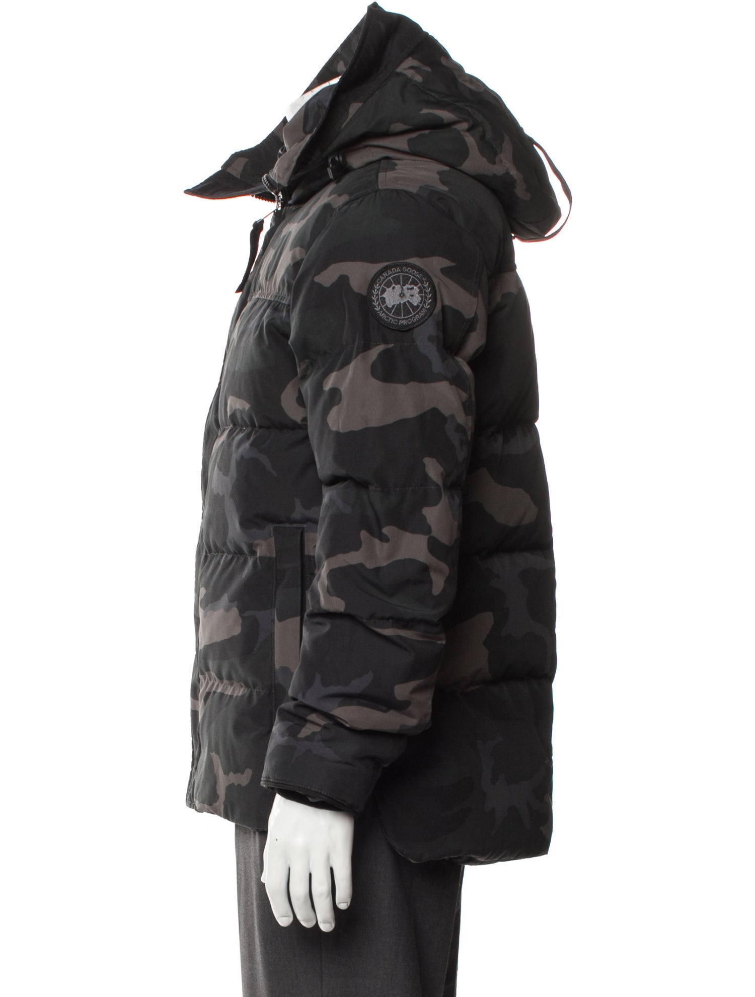 Canada Goose Camouflage Print Puffer Coat