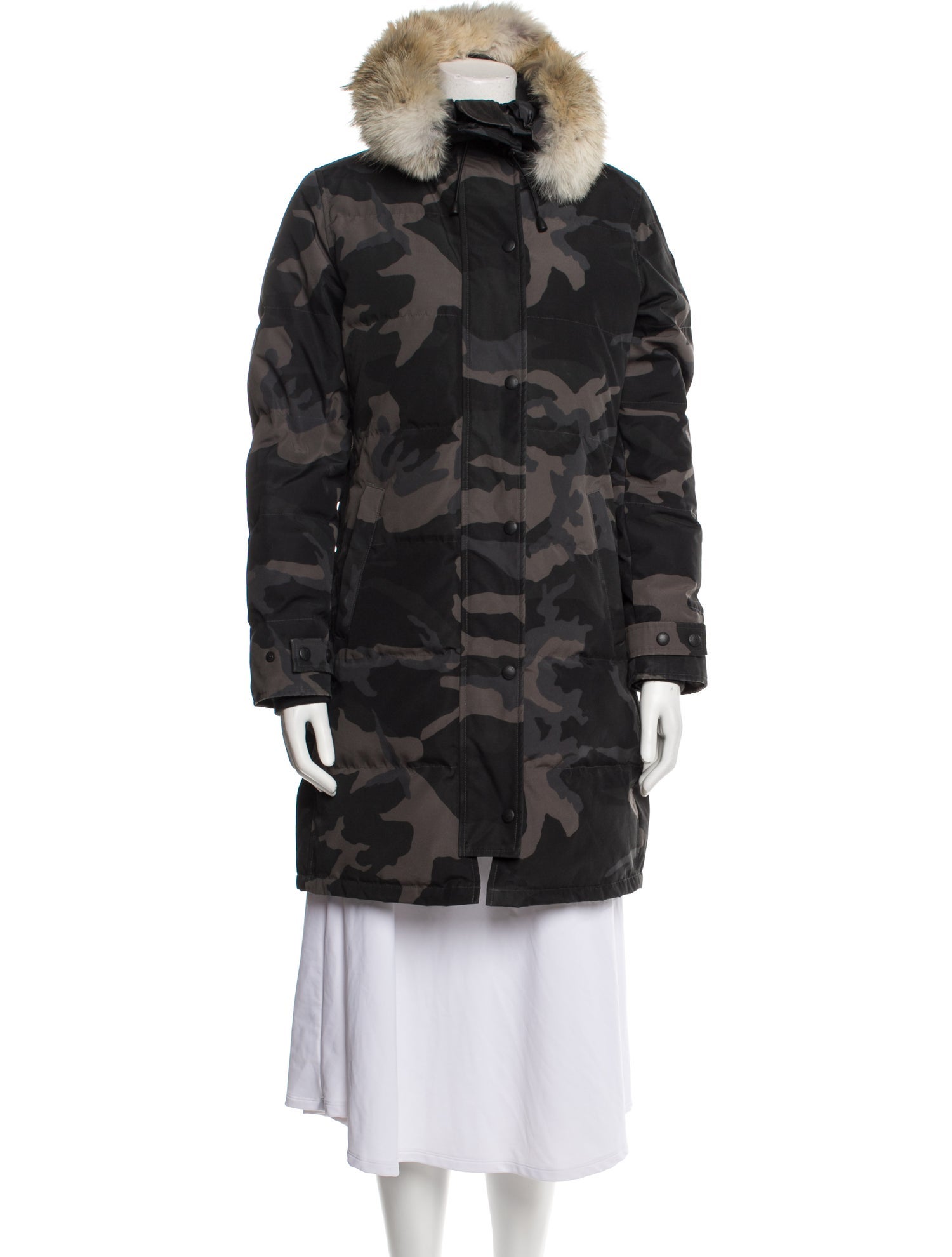 Canada Goose Camouflage Print Down Coat