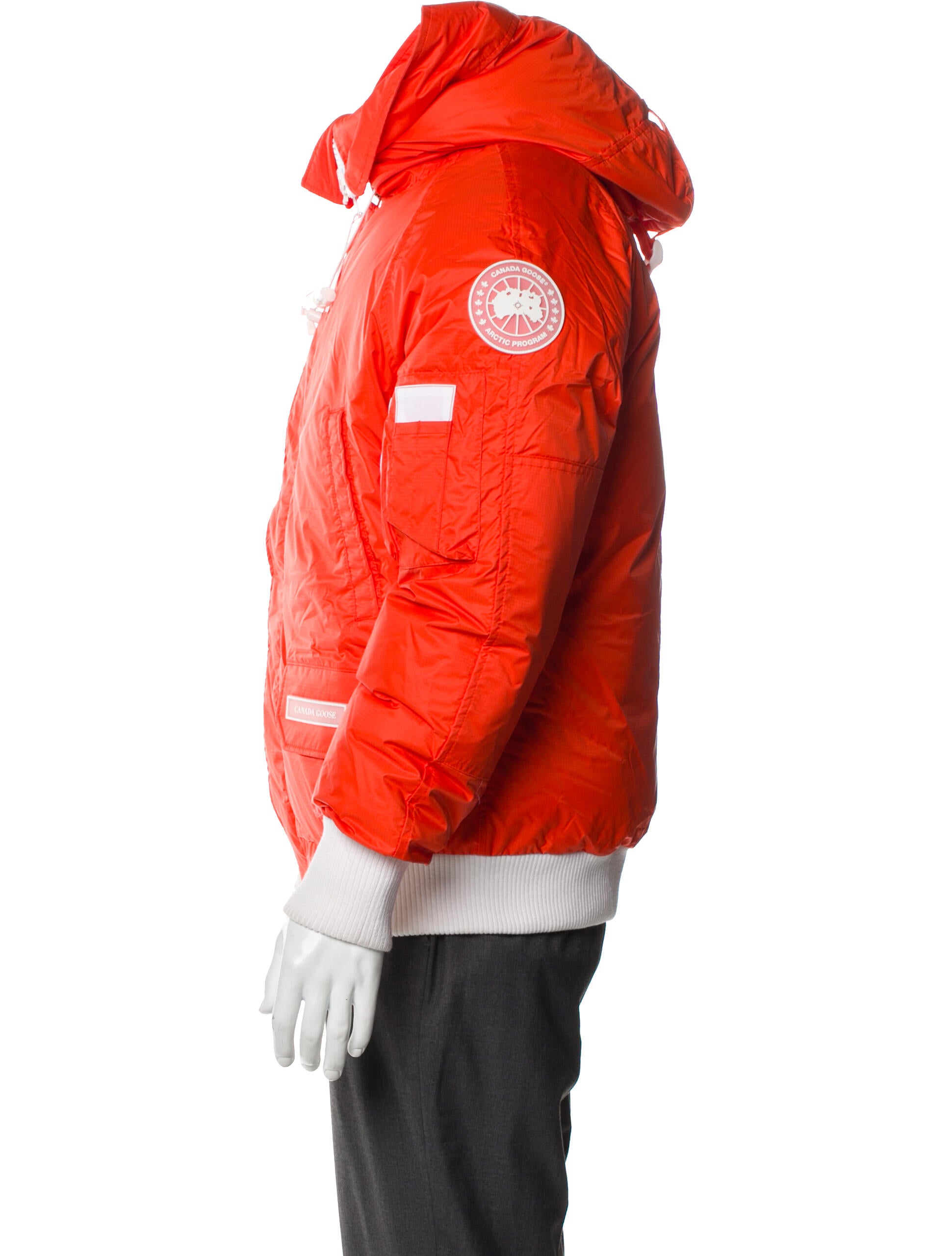 Canada Goose Colorblock Pattern Puffer Coat