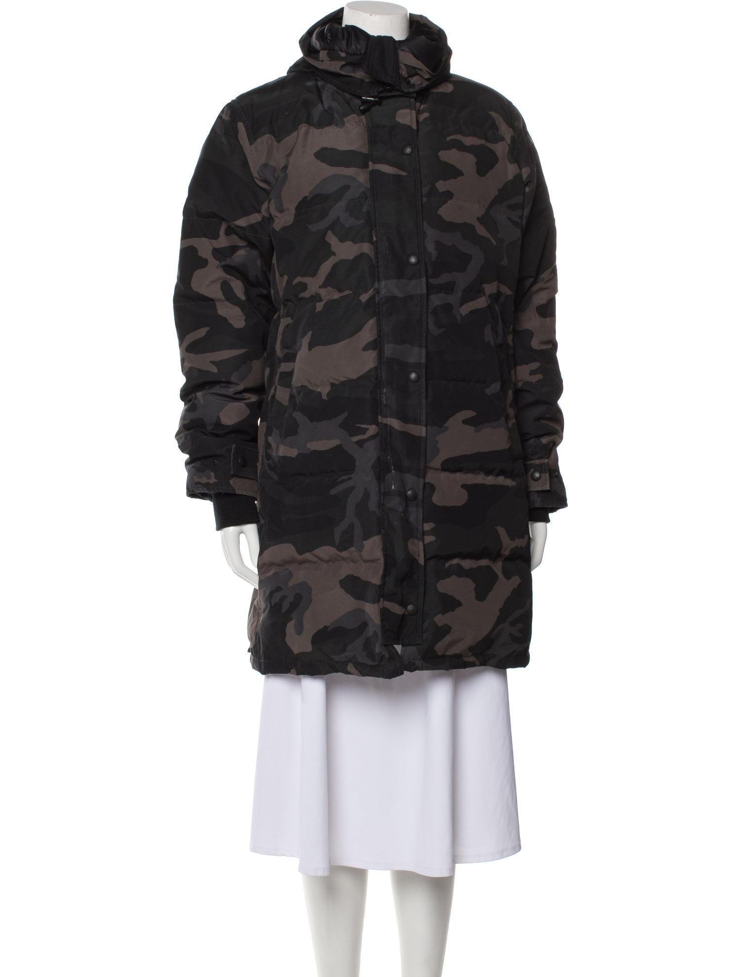 Canada Goose Camouflage Print Down Coat