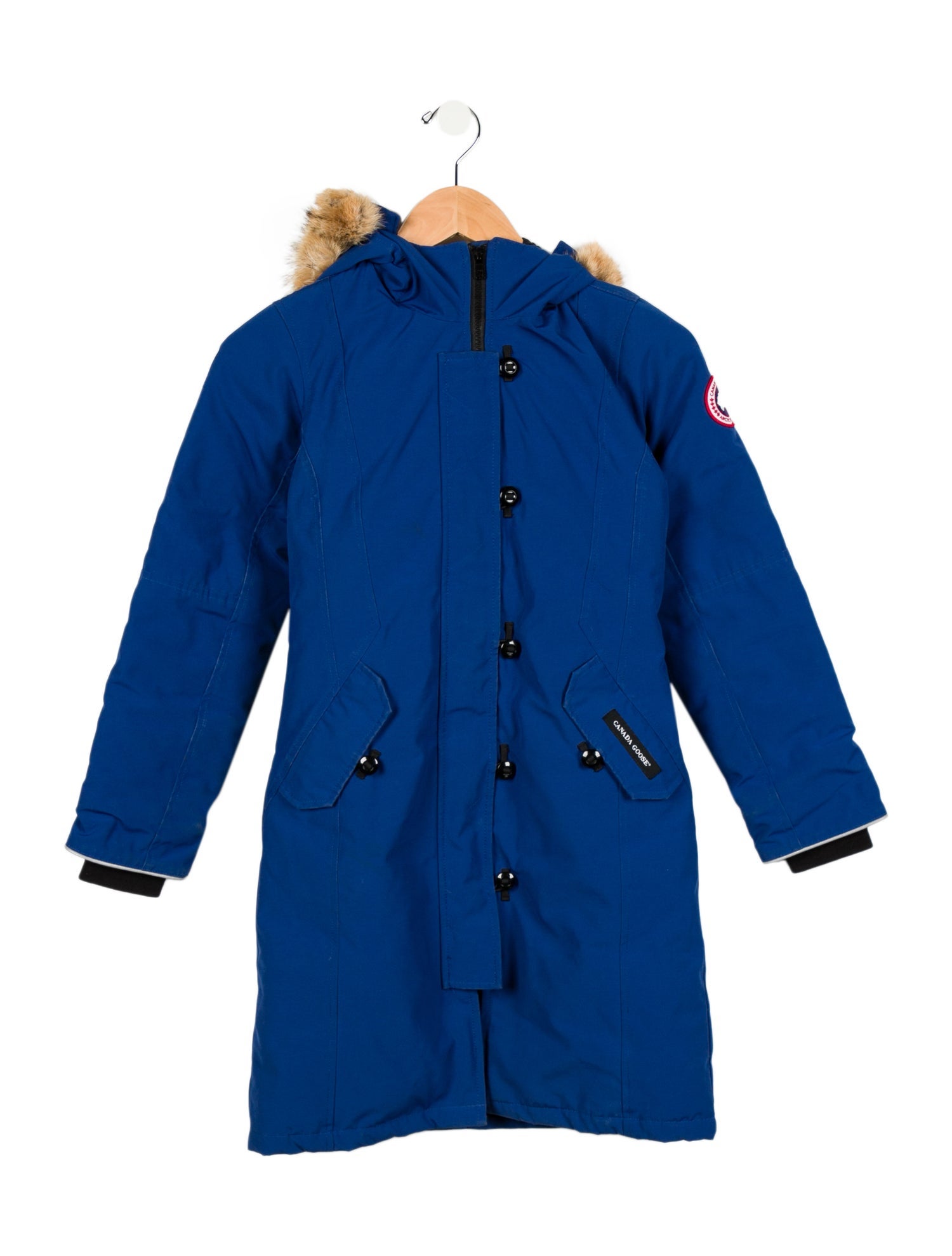 Canada Goose Girls' Solid Down Long Coat