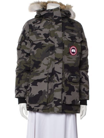 Canada Goose Coats Camouflage Print Down Coat S