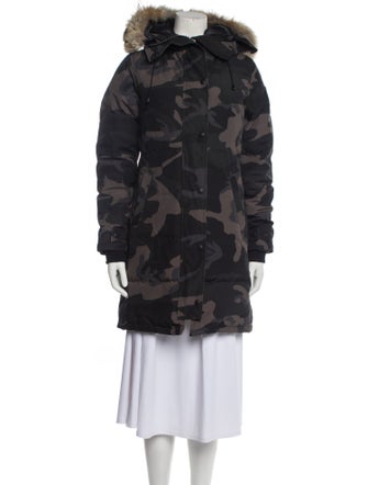 Canada Goose Camouflage Print Down Coat