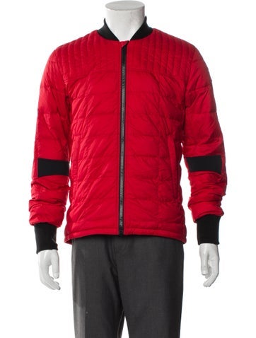 CANADA GOOSE Outerwear Colorblock Pattern Puffer Coat S