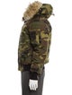 Canada Goose Camouflage Print Puffer Coat