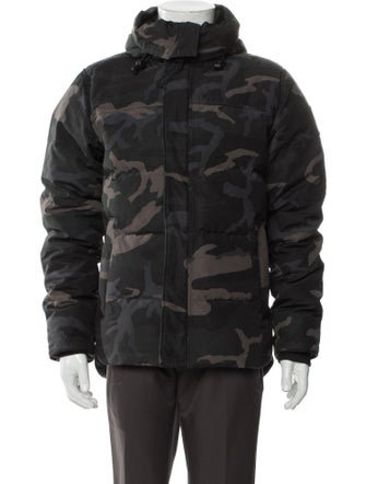 Canada Goose Camouflage Print Puffer Coat