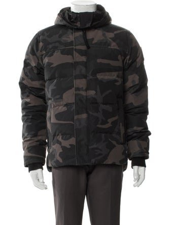Canada Goose Camouflage Print Puffer Coat