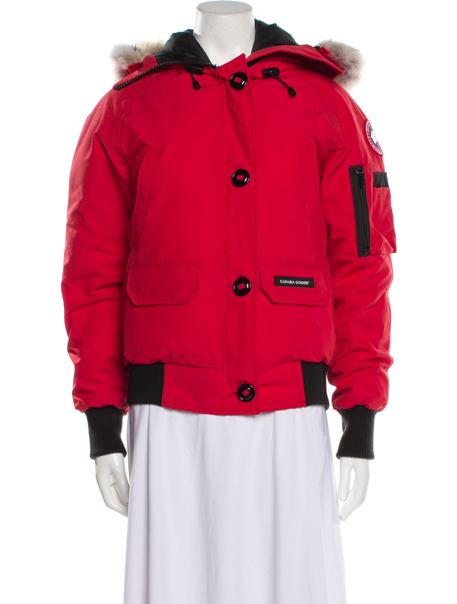 Canada Goose Colorblock Pattern Down Coat